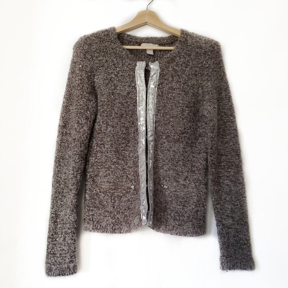 Banana Republic | Mohair Blend Sequin Sweater Coat